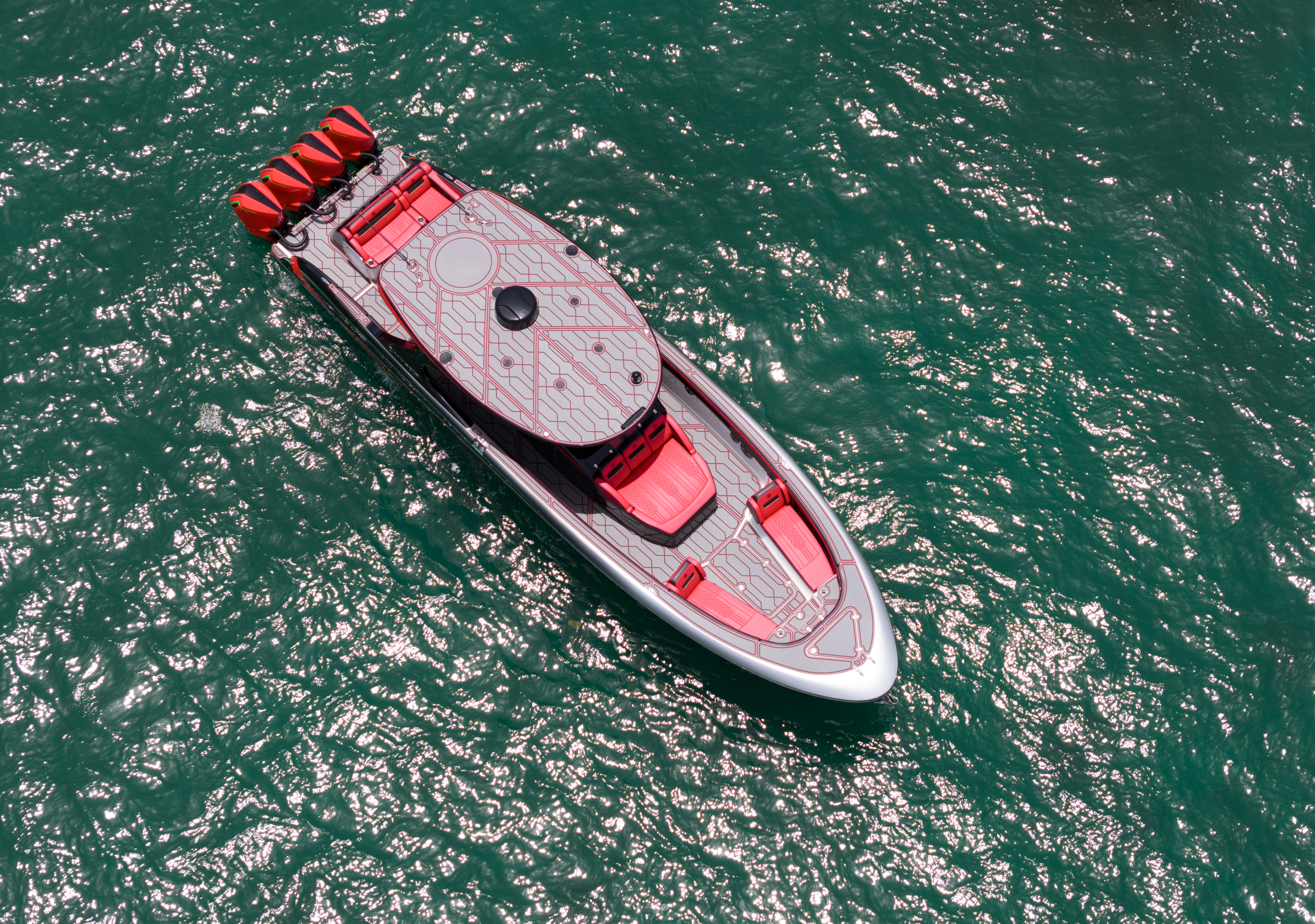 luxury boat yachting. motorboat sailing at sea. luxury private yacht in sea. motor yacht luxury vessel. boat motor aerial. vacation trip on summer. aerial view motorboat. yacht boat tour